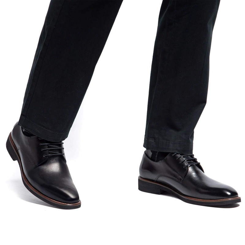ZAPATO DE CUERO HOMBRE GUANTE NEGRO BERLIN 0035504 - 2