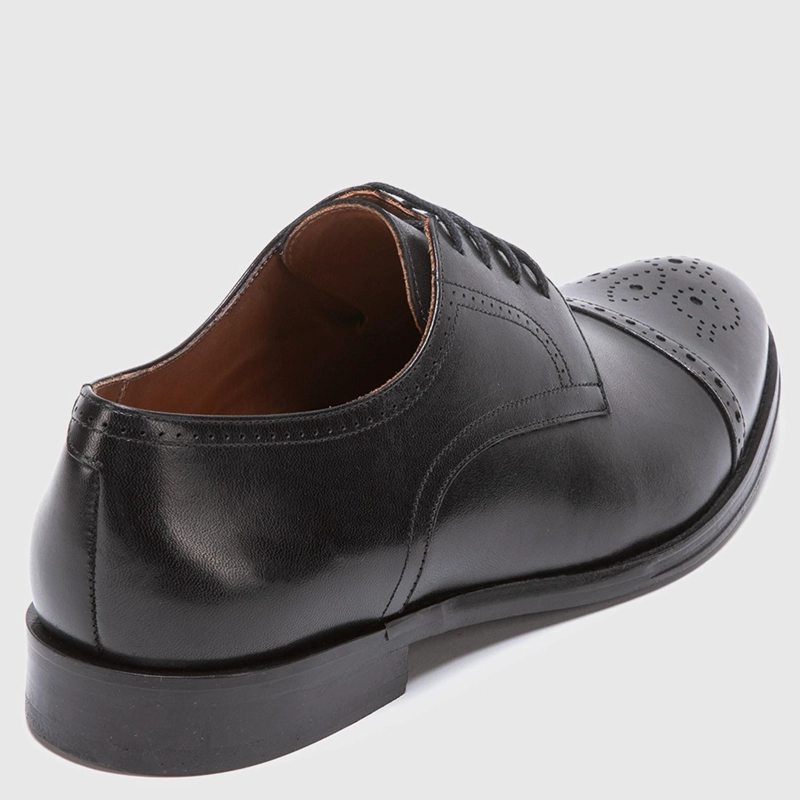 ZAPATO DE CUERO HOMBRE GUANTE NEGRO SUELA - 5