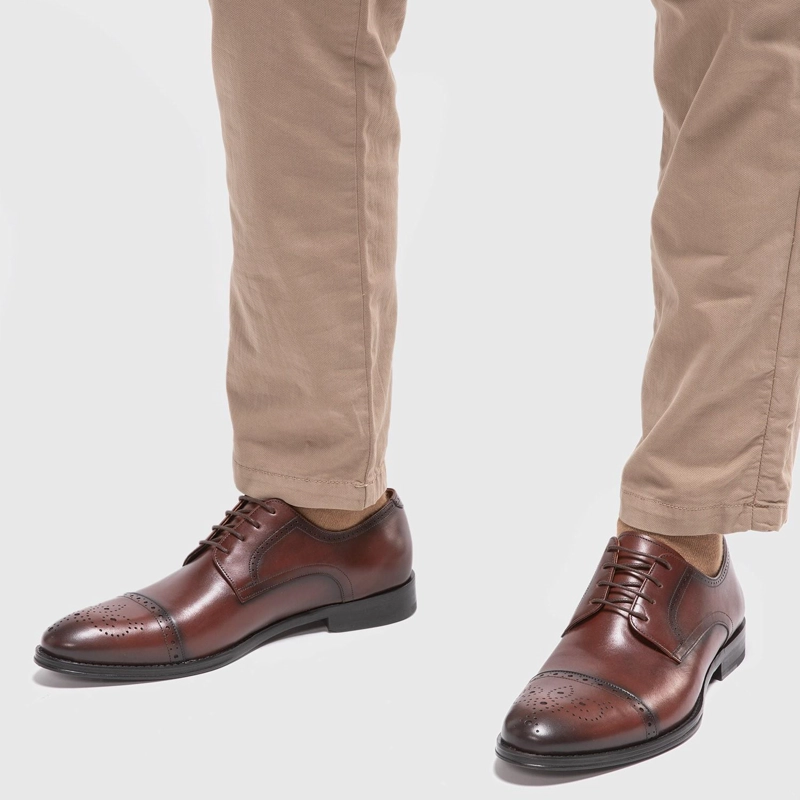 ZAPATO DE CUERO HOMBRE GUANTE MALDO SUELA 0035430 - 2
