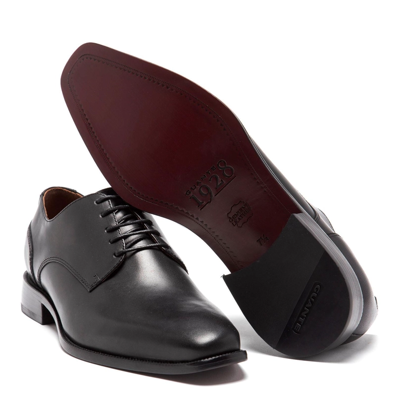 ZAPATO DE CUERO HOMBRE GUANTE NEGRO SUELA 0035428 - 4