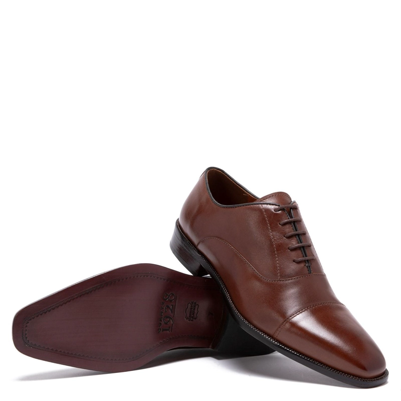 ZAPATO DE CUERO HOMBRE GUANTE BRANDY SUELA 0035426 - 4