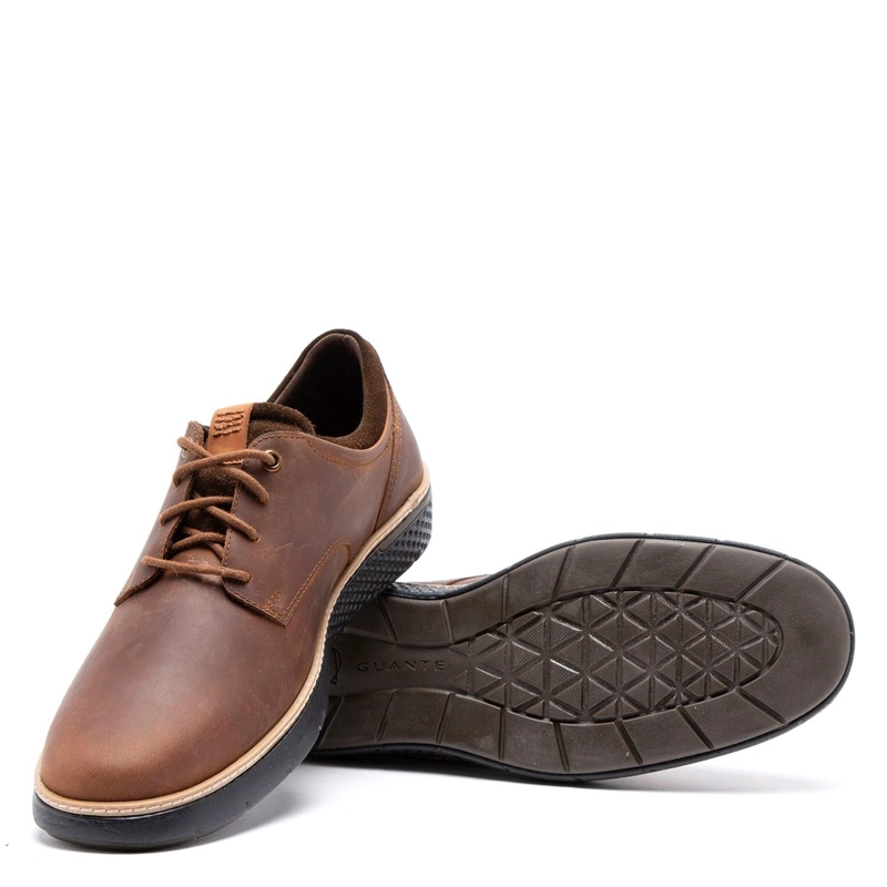 ZAPATO DE CUERO HOMBRE GUANTE MARRON COLORADO 0035352 - 4