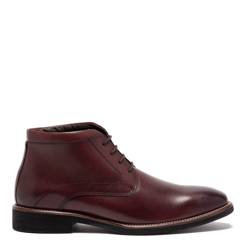 BOTIN DE CUERO HOMBRE GUANTE GUINDA BERLIN - 1