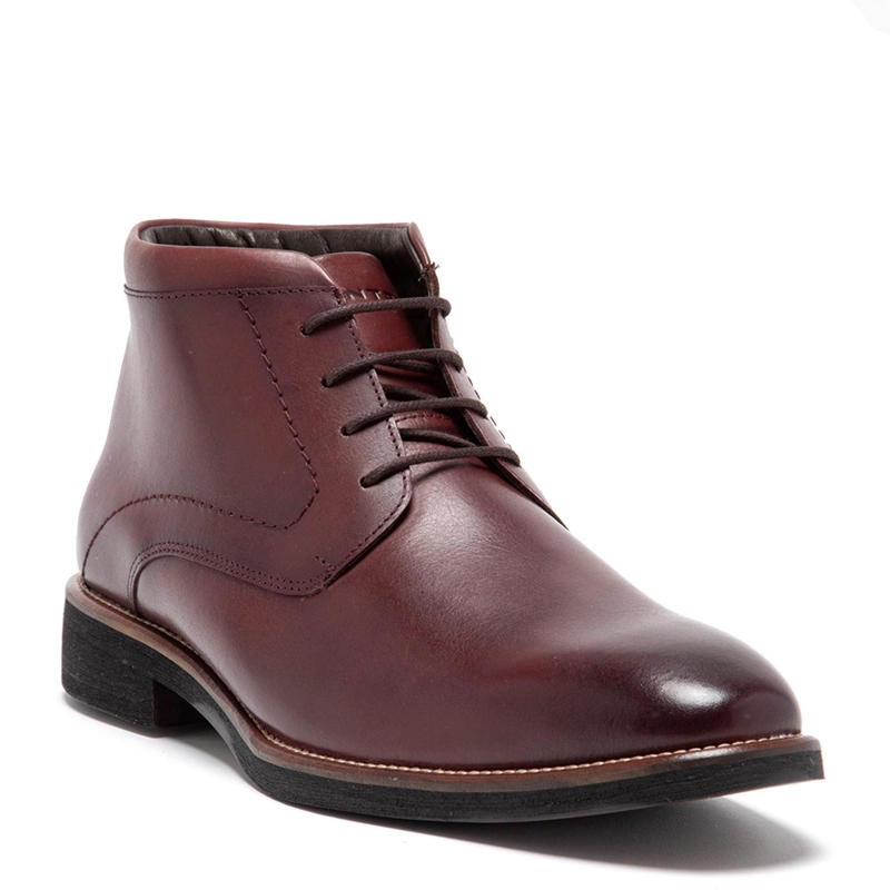 BOTIN DE CUERO HOMBRE GUANTE GUINDA BERLIN - 3