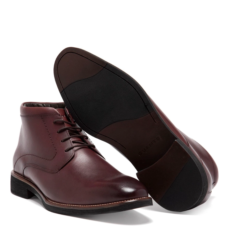 BOTIN DE CUERO HOMBRE GUANTE GUINDA BERLIN - 4
