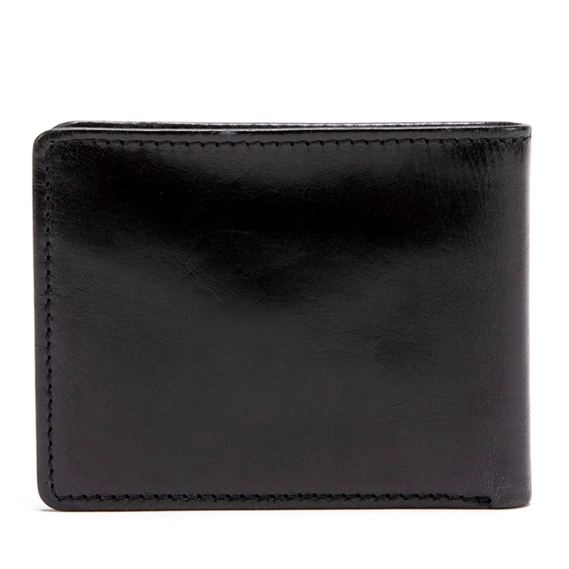 BILLETERA DE CUERO HOMBRE GUANTE NEGRO CON TARJETERO - 3