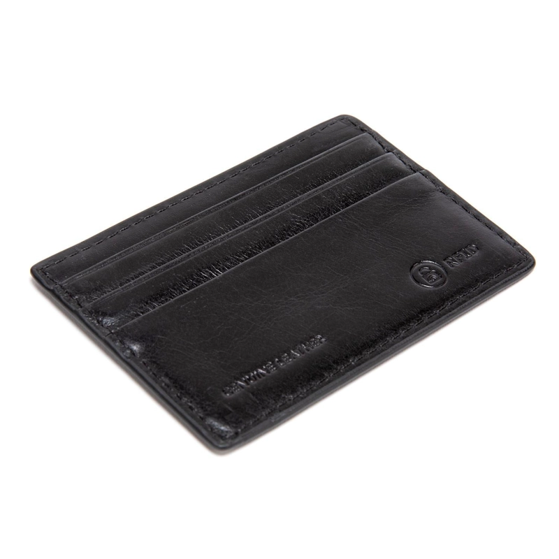 BILLETERA DE CUERO HOMBRE GUANTE NEGRO CON TARJETERO - 5