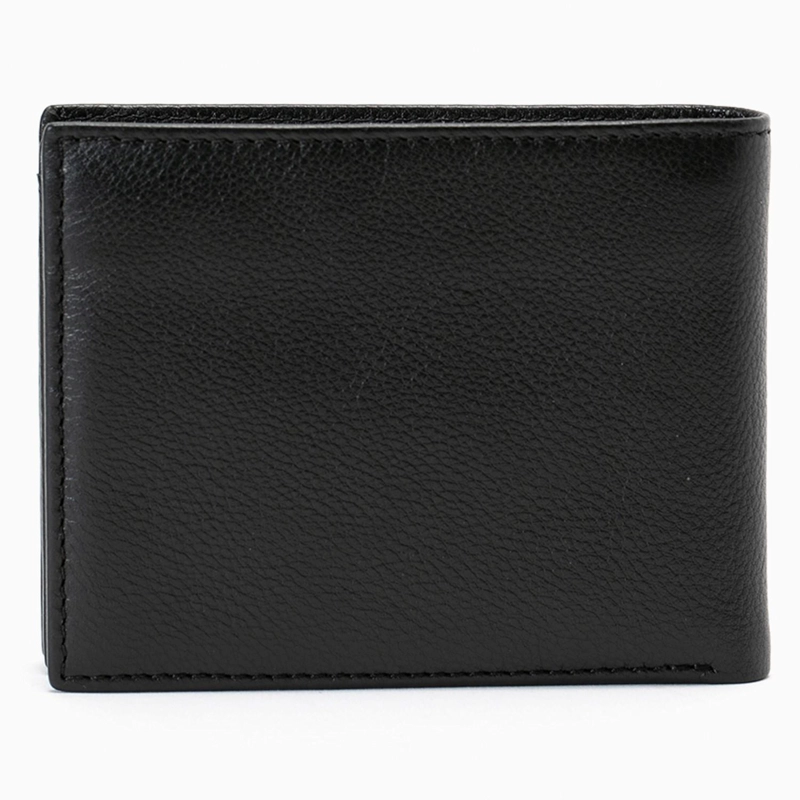 BILLETERA DE CUERO HOMBRE GUANTE NEGRO CON FLAP - 4