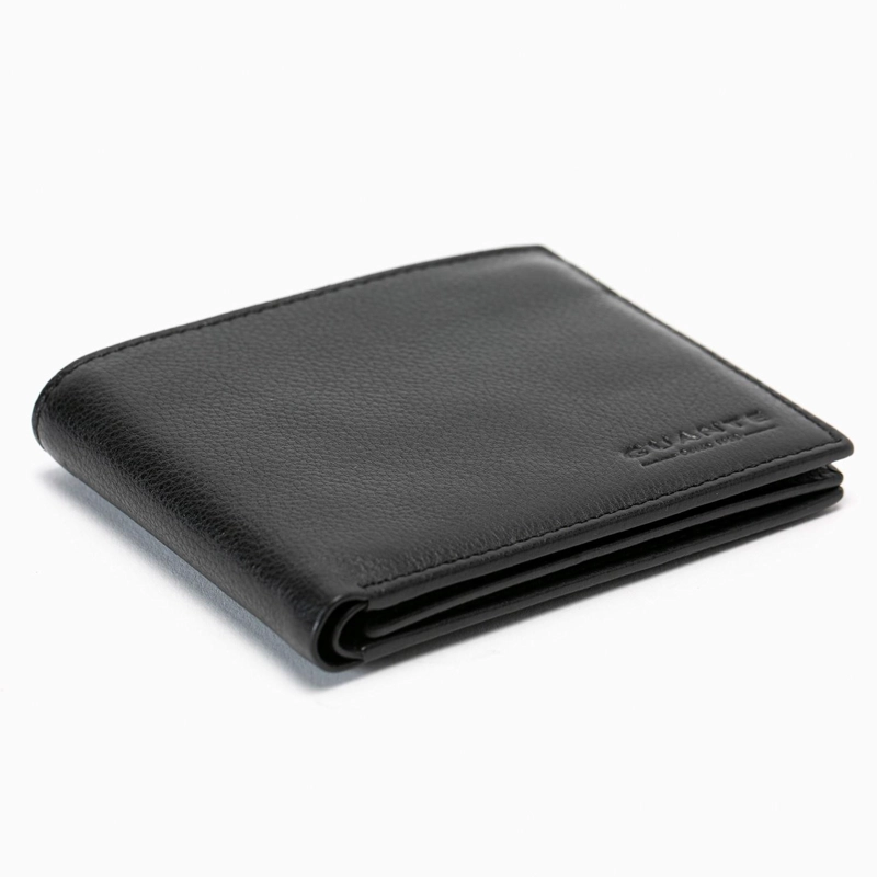 BILLETERA DE CUERO HOMBRE GUANTE NEGRO CON FLAP - 5