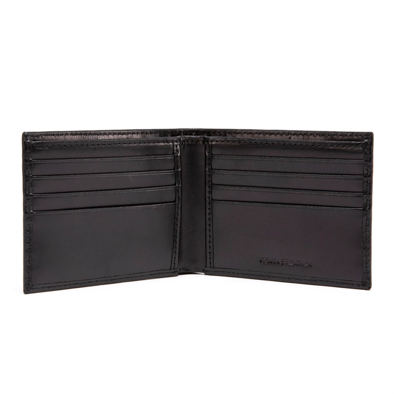 BILLETERA DE CUERO HOMBRE GUANTE NEGRO SIMPLE - 3