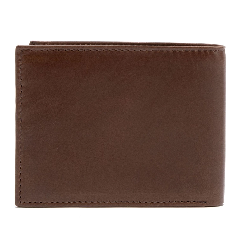 BILLETERA DE CUERO HOMBRE GUANTE CAMEL SIMPLE - 2