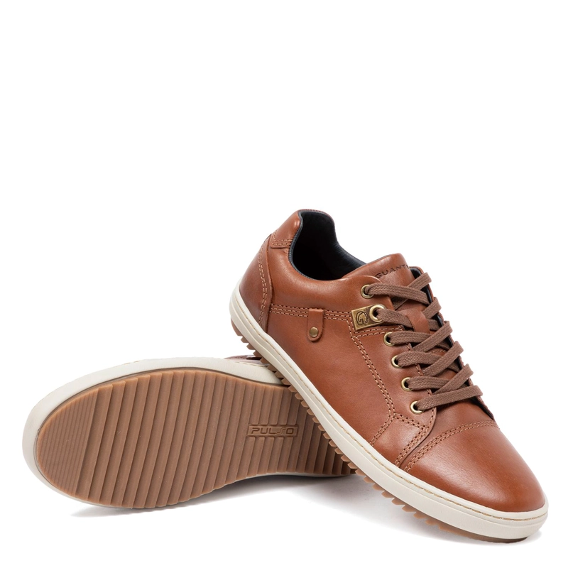 ZAPATILLA DE CUERO HOMBRE GUANTE CHOCOLATE KANSAS 0035589 - 4