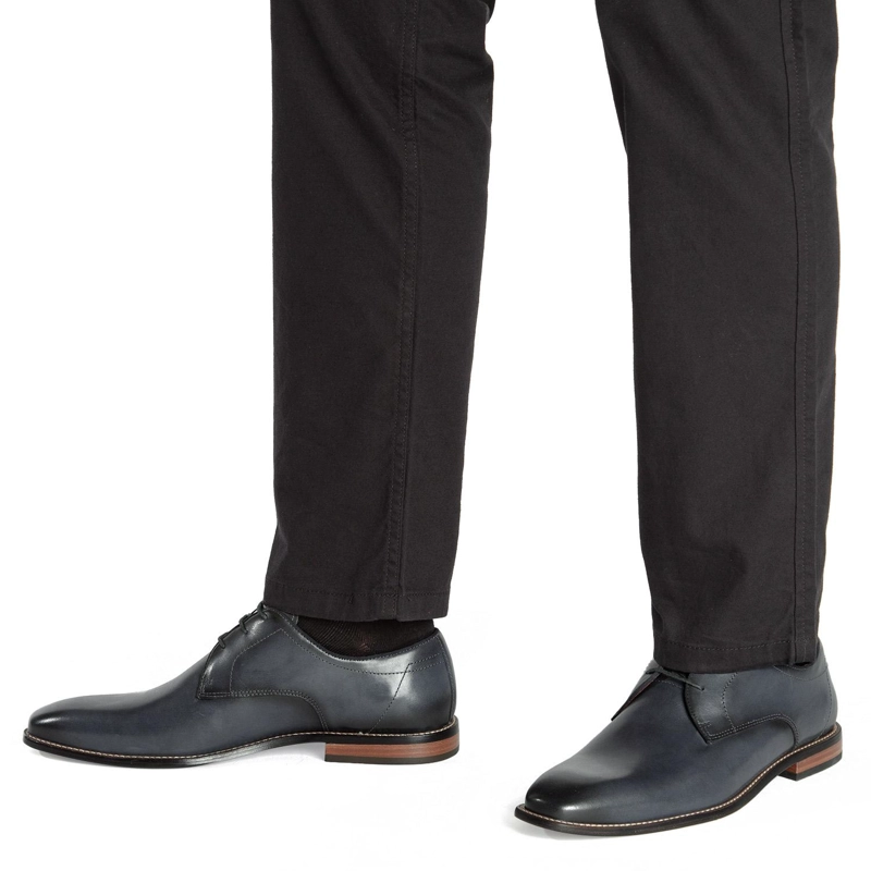 ZAPATO DE CUERO HOMBRE GUANTE MARINO SUELA 0035557 - 2