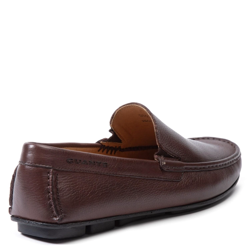 MOCASINES HOMBRE GUANTE CUERO ANCONA CHOCOLATE - 5