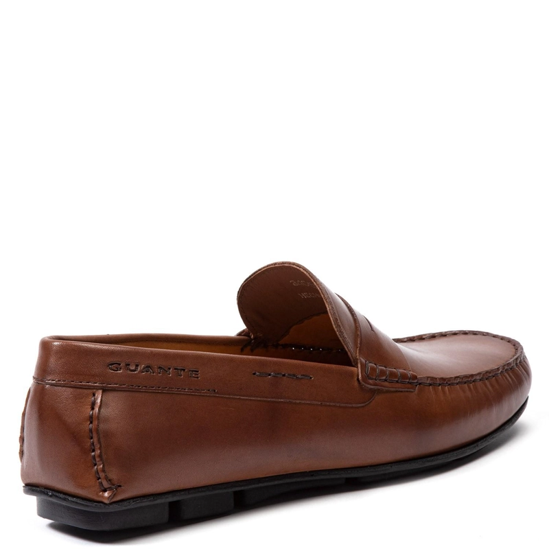 MOCASIN DE CUERO HOMBRE GUANTE BRANDY ANCONA - 5