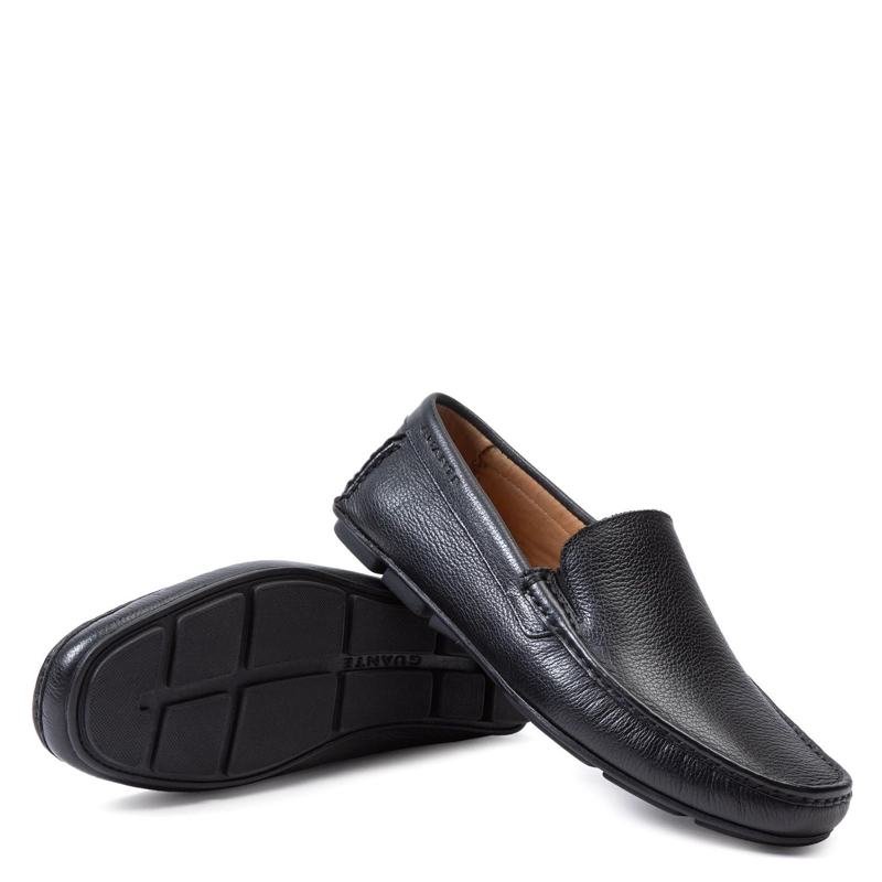 MOCASIN DE CUERO HOMBRE GUANTE NEGRO ANCONA 0034358 - 4