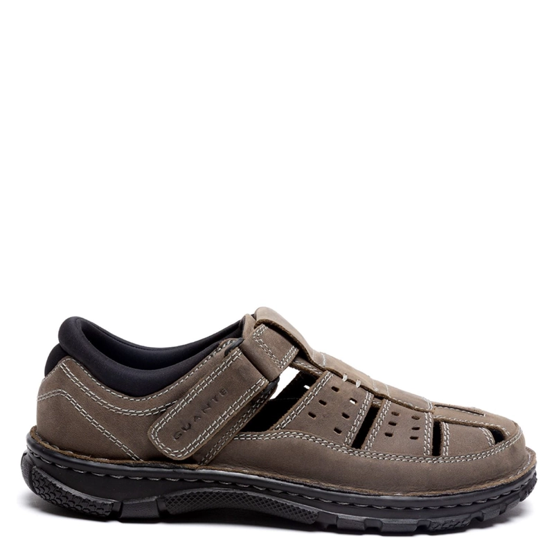 SANDALIAS HOMBRE GUANTE CUERO GRIS CERRADA BUDAPEST - 1