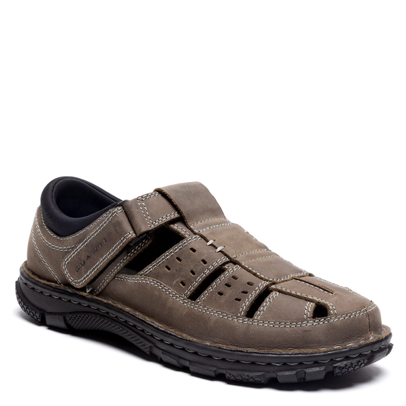 SANDALIAS HOMBRE GUANTE CUERO GRIS CERRADA BUDAPEST - 2
