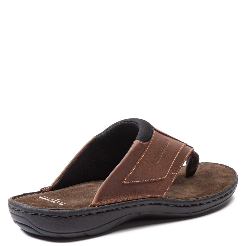 SANDALIAS HOMBRE GUANTE CUERO CHOCOLATE ABIERTA CAPRI - 5