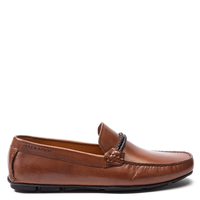MOCASIN DE CUERO HOMBRE GUANTE BRANDY ANCONA 0034062 - 1