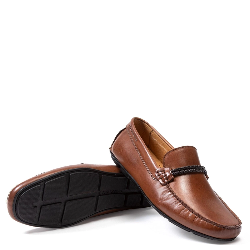 MOCASIN DE CUERO HOMBRE GUANTE BRANDY ANCONA 0034062 - 4