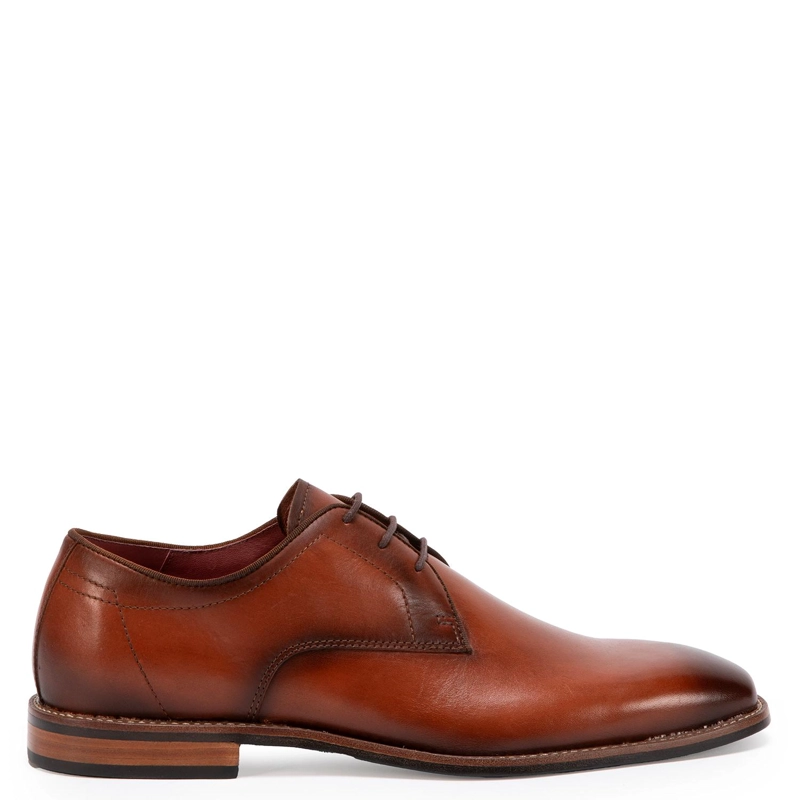 ZAPATO DE CUERO HOMBRE GUANTE BRANDY SUELA 0035556 - 1