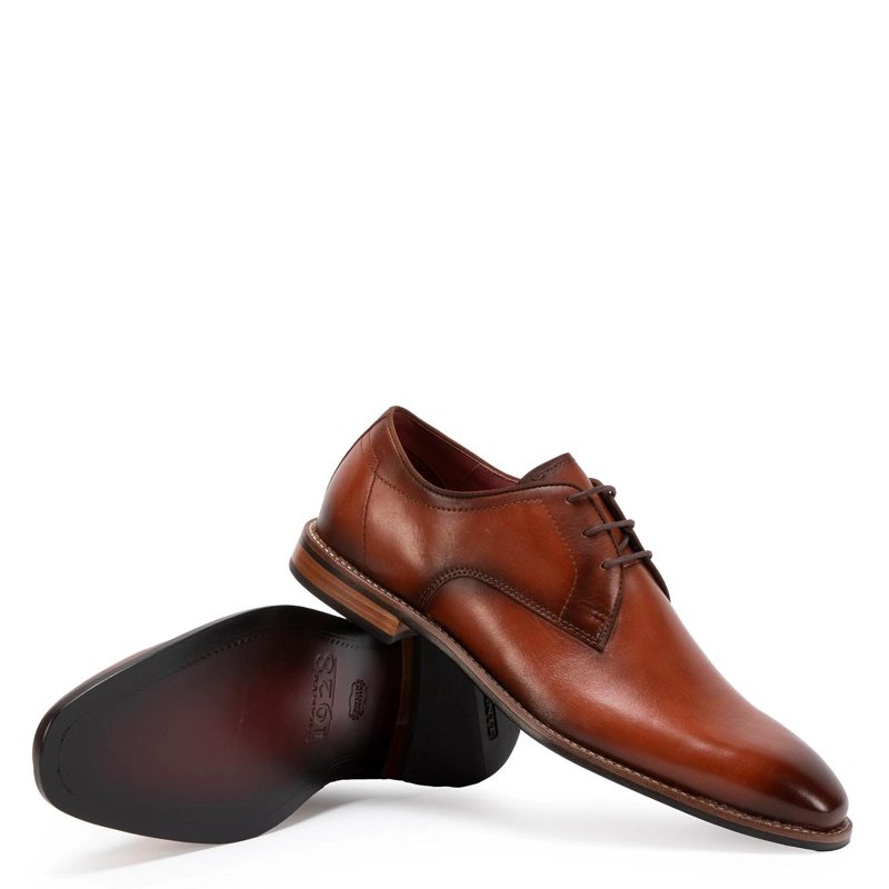 ZAPATO DE CUERO HOMBRE GUANTE BRANDY SUELA 0035556 - 4