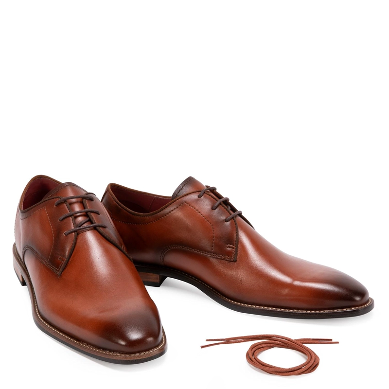 ZAPATO DE CUERO HOMBRE GUANTE BRANDY SUELA 0035556 - 5