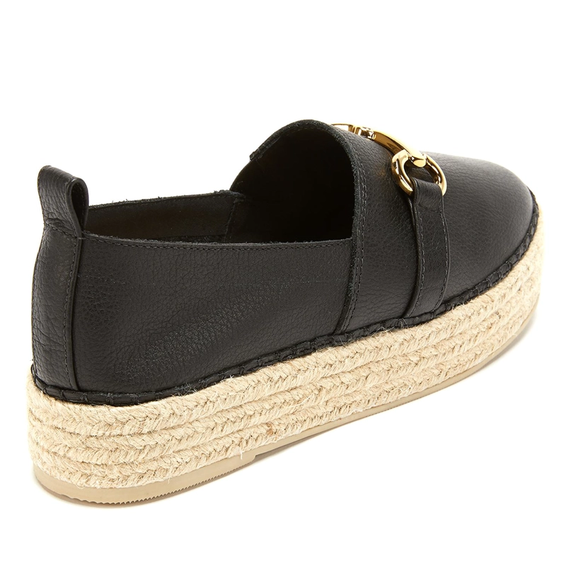 ALPARGATAS MUJER GACEL CUERO NEGRO MAIRA - 4
