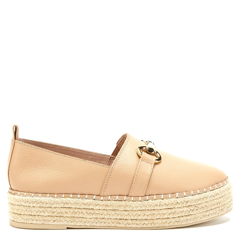 ALPARGATA DE CUERO MUJER GACEL BEIGE MAIRA 0659624 - 1