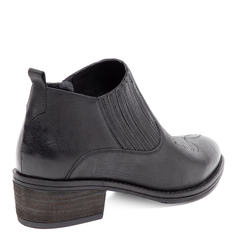 BOTIN DE CUERO MUJER GACEL NEGRO GINA - 4