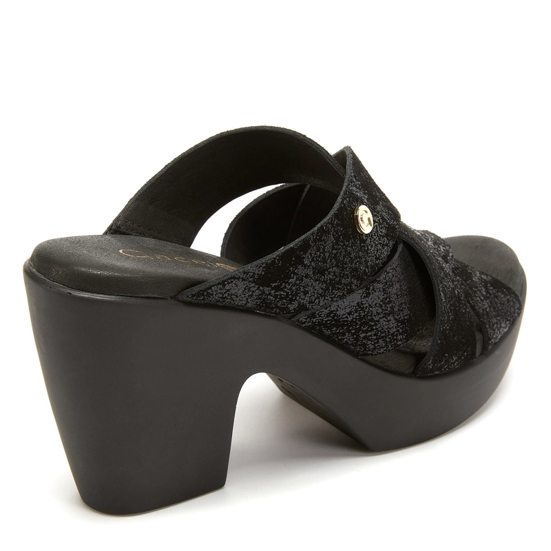 SANDALIA DE CUERO MUJER GACEL NEGRO DALIA 0659819 - 5