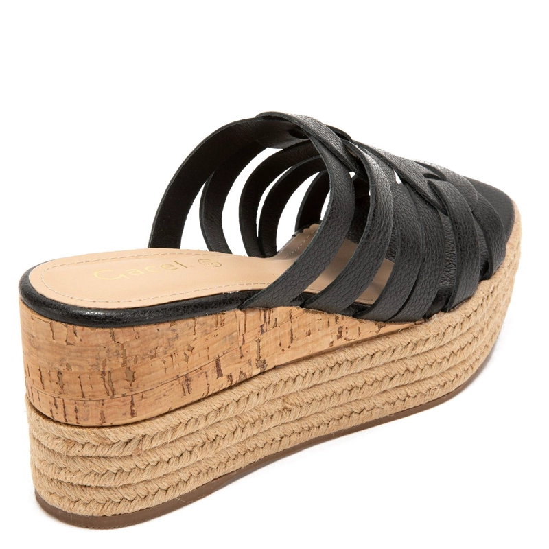 SANDALIAS MUJER GACEL CUERO NEGRO EDUARDA - 5