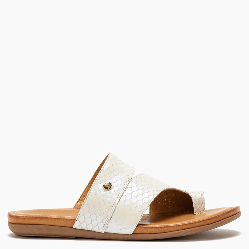 SANDALIA DE CUERO MUJER GACEL OFF WHITE FI 0658362 - 1