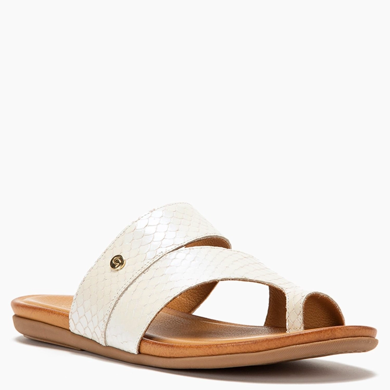 SANDALIA DE CUERO MUJER GACEL OFF WHITE FI 0658362 - 2