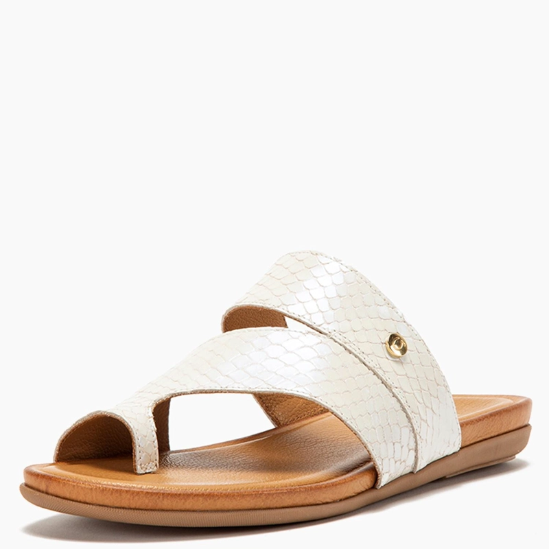 SANDALIA DE CUERO MUJER GACEL OFF WHITE FI 0658362 - 3