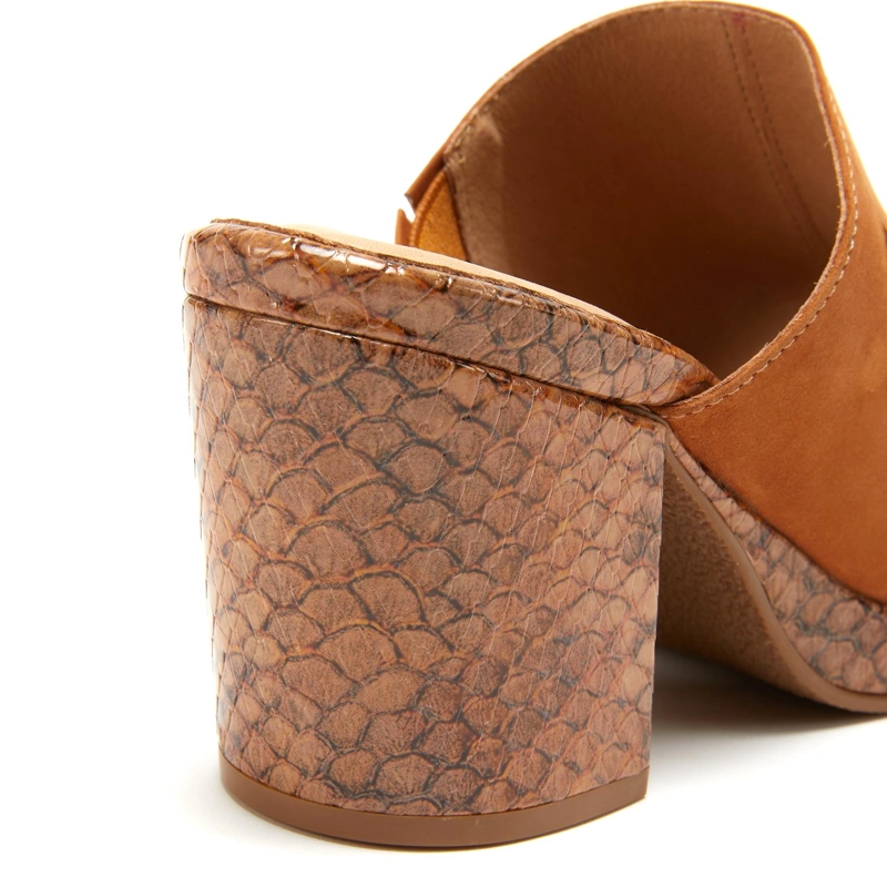 SANDALIA DE CUERO MUJER GACEL CAMEL NIKKI 0659666 - 4