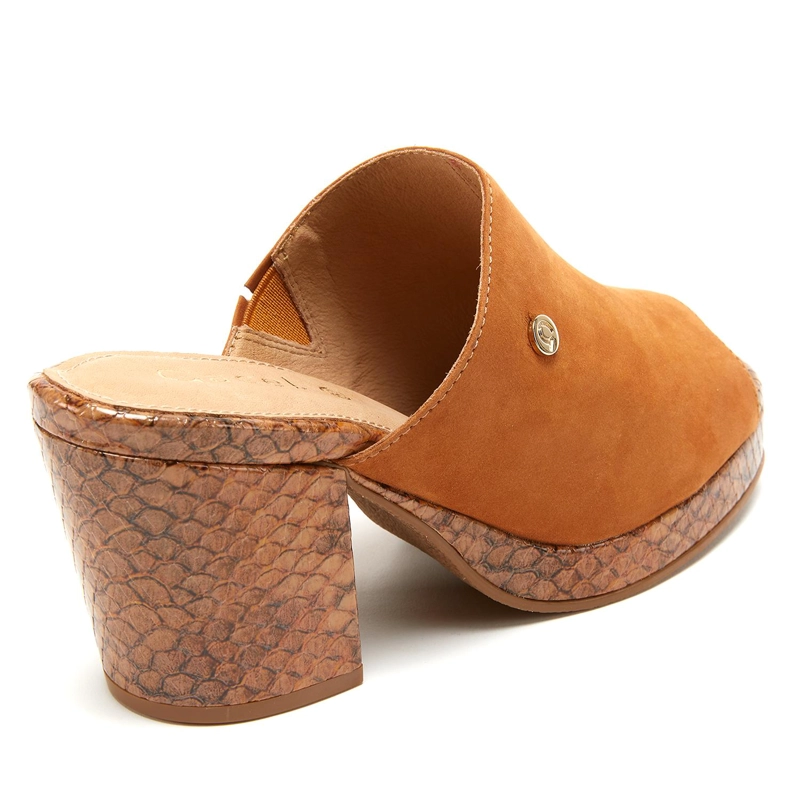 SANDALIA DE CUERO MUJER GACEL CAMEL NIKKI 0659666 - 5