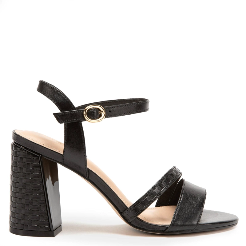 SANDALIAS MUJER GACEL CUERO NEGRO GLASGOW - 1