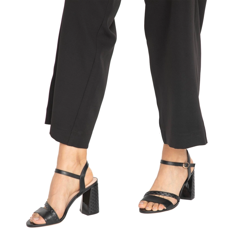 SANDALIAS MUJER GACEL CUERO NEGRO GLASGOW - 2