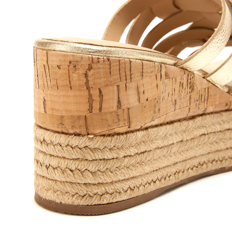 SANDALIAS MUJER GACEL CUERO DORADO EDUARDA - 4