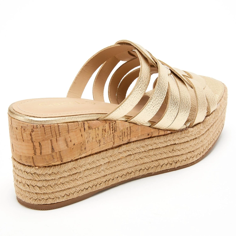 SANDALIAS MUJER GACEL CUERO DORADO EDUARDA - 5
