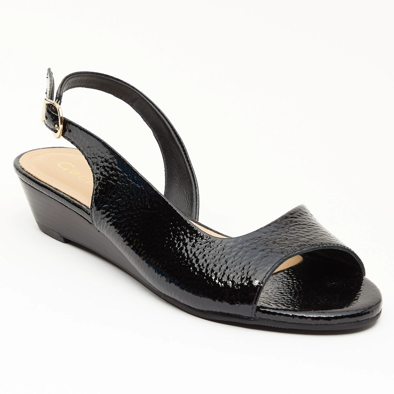 SANDALIAS MUJER GACEL CUERO NEGRO EUGENIA - 3