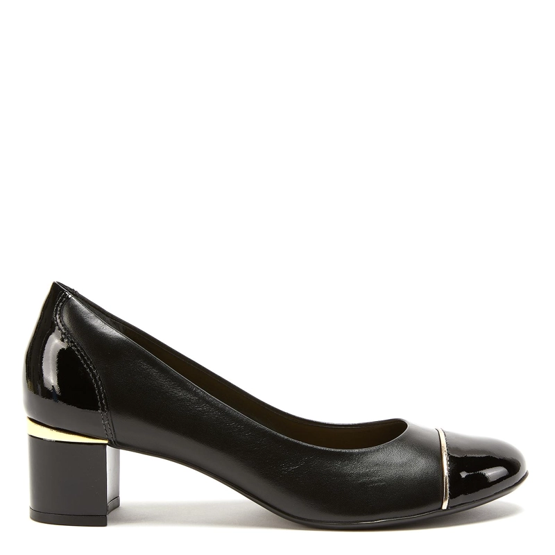 ZAPATO DE CUERO MUJER GACEL NEGRO ELISA - 1