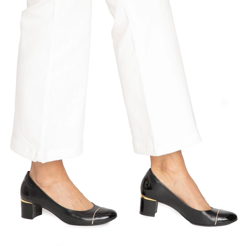 ZAPATO DE CUERO MUJER GACEL NEGRO ELISA - 2