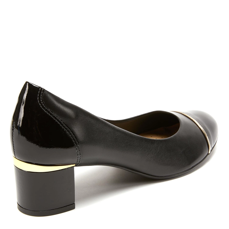 ZAPATO DE CUERO MUJER GACEL NEGRO ELISA - 5