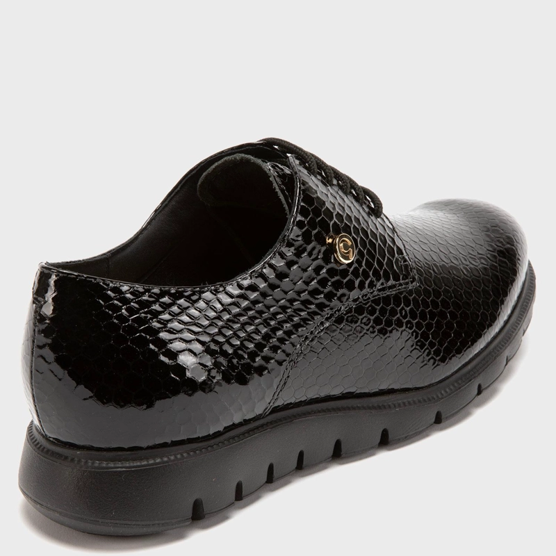 ZAPATO DE CUERO MUJER GACEL NEGRO ITATI 0659583 - 5