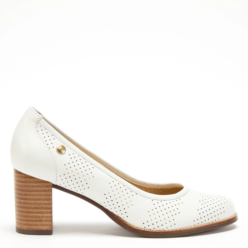 ZAPATO DE CUERO MUJER GACEL BLANCO ELVIRA 0659519 - 1