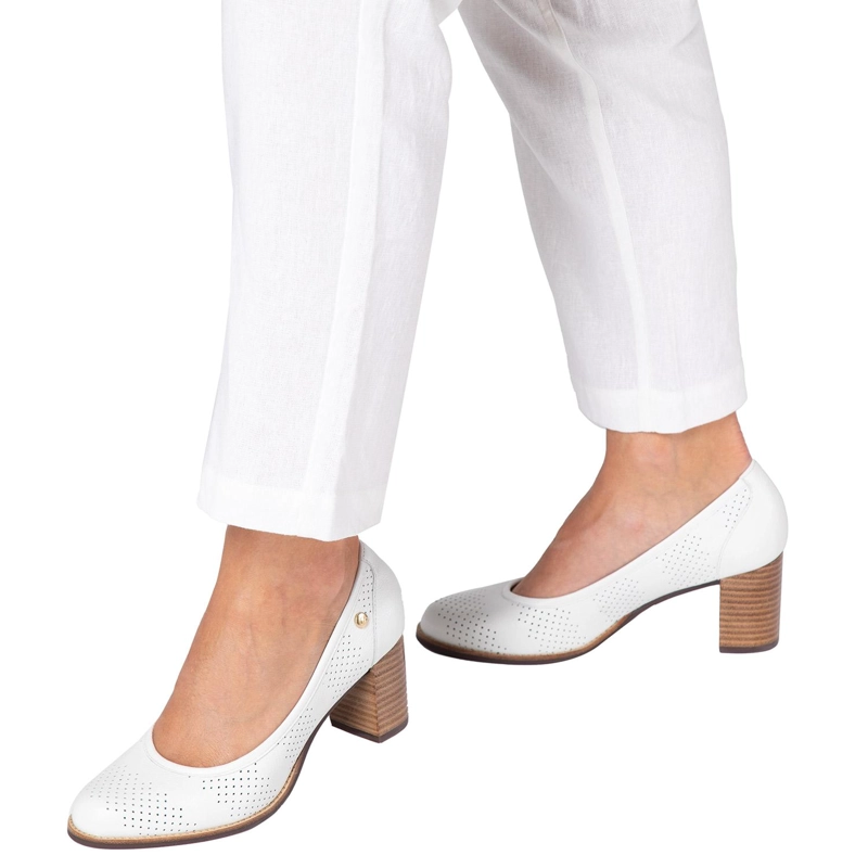 ZAPATO DE CUERO MUJER GACEL BLANCO ELVIRA 0659519 - 2