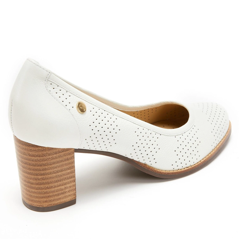 ZAPATO DE CUERO MUJER GACEL BLANCO ELVIRA 0659519 - 5